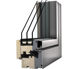Dřevohliníkové okno HF 410 - Studio
