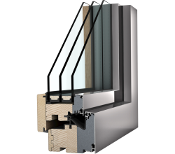 Dřevohliníkové okno HF 510 - Home Pure